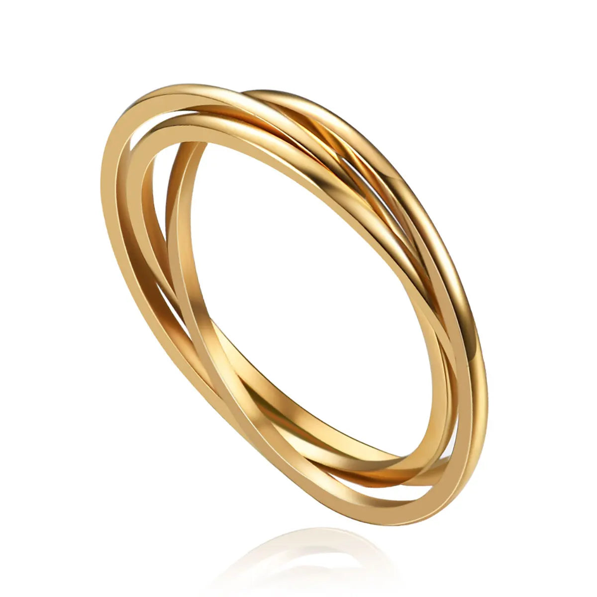 Kyloira Trinity Fusion – Hochglanzpolierter Edelstahl Ring Damen