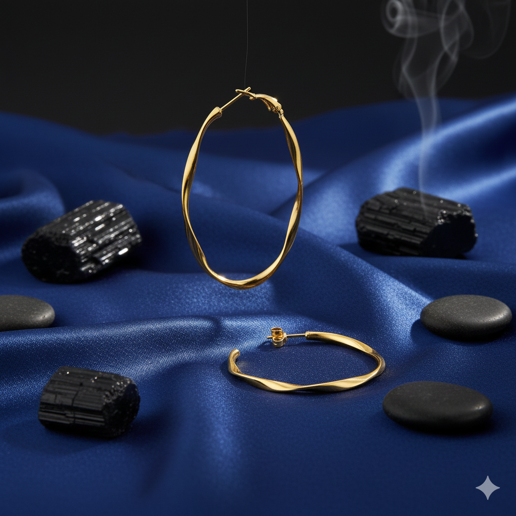 Kyloira Twist – Elegante Kreolen in gedrehter Optik