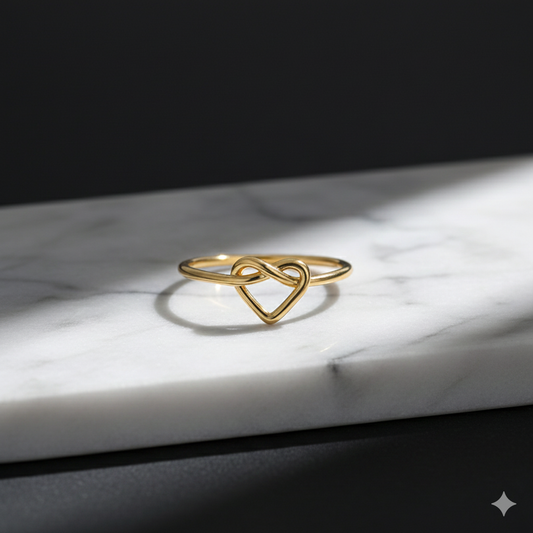 Kyloira Amore Herz Ring – Wasserfester Edelstahl Damen