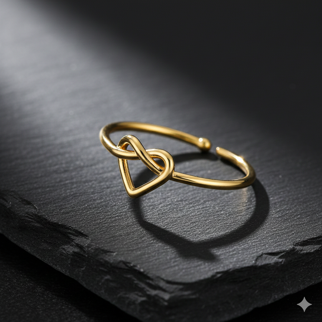 Kyloira Amore Herz Ring – Wasserfester Edelstahl Damen