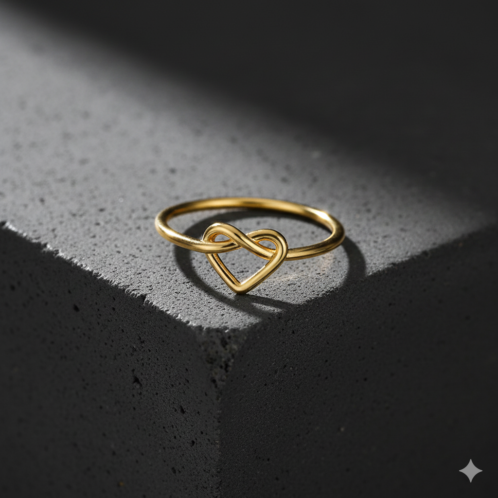 Kyloira Amore Herz Ring – Wasserfester Edelstahl Damen